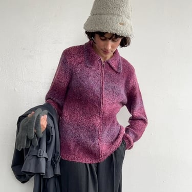 90s Berrry Alpaca Cardigan (M)