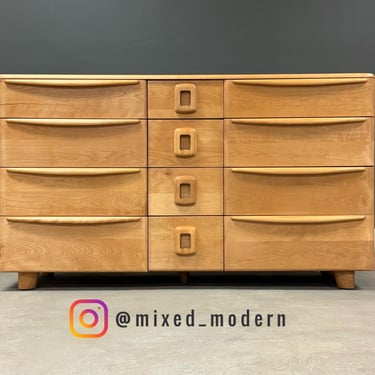Refinished Solid Maple Dresser by Heywood Wakefield 
