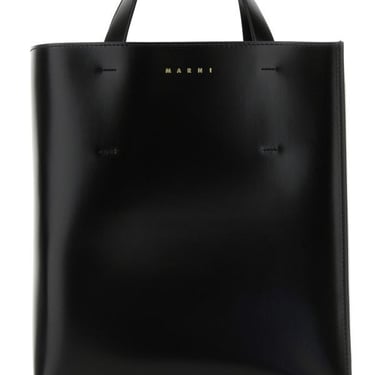 Marni Woman Black Leather Small Museo Handbag