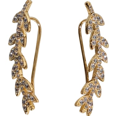 Asha by Ashley McCormick - Gold Dipper "Laurel" Ear Climber Earrings