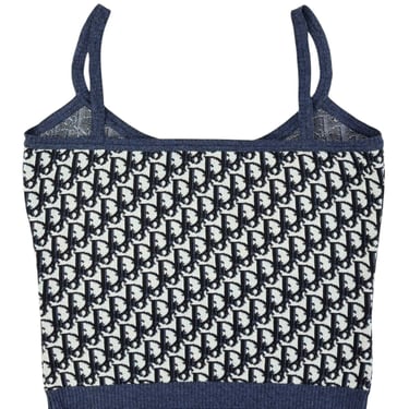 Dior Knit Logo Cropped Tank Top