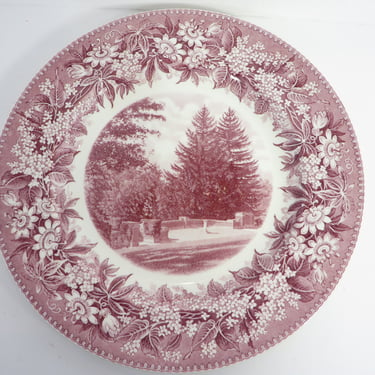 Vintage Wedgwood Denison University Centennial Plate South Plaza - 1931 Denison University Commemorative Plate 