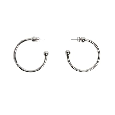 Justine Clenquet DEVON EARRINGS - PALLADIUM