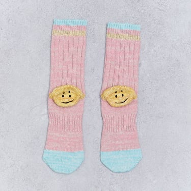 Kapital 60 Yarns Grandrelle Ivy Smilie Socks, Pink