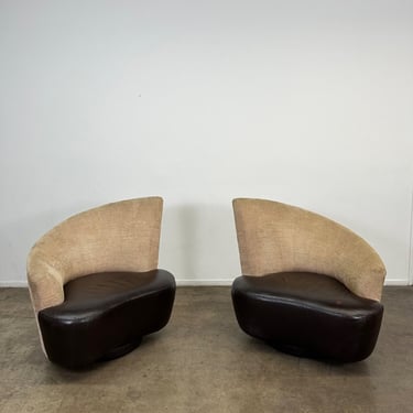Kagan style swivel chairs - includes upholstery labor - sold separately 