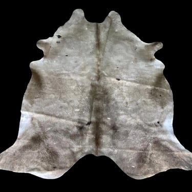 Large Natural Gray and White Brazilian Cowhide 6'8" x 7'8" 
