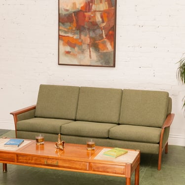 Green Vintage Sofa Made in Denmark