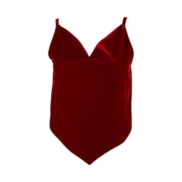 Moschino Red Velvet Vest