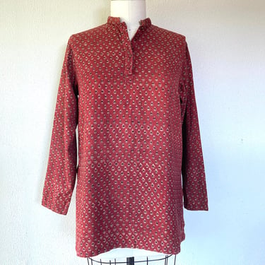 1980s Anokhi block printed cotton tunic 