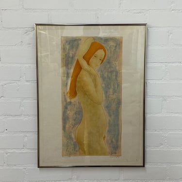 Nude signed lithograph 