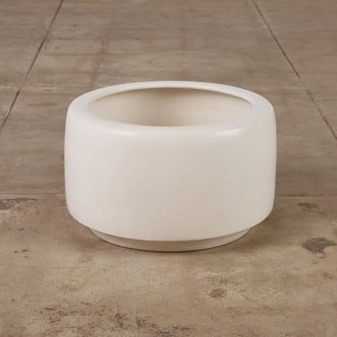 John Follis for Architectural Pottery White-Glazed CP-17 Tire Planter 