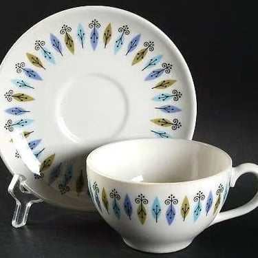 Vintage 1950s Nordic by Syracuse Cup + Saucer 