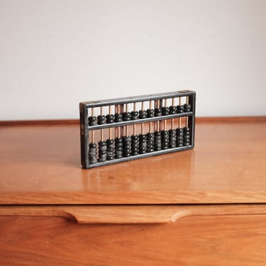 Vintage Wood Abacus with Metal accents 
