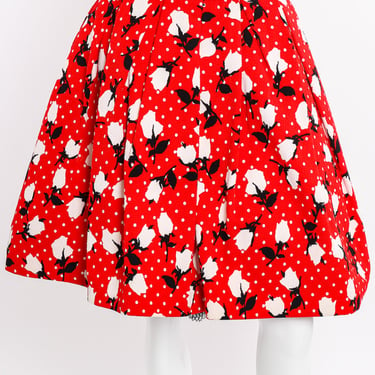 1988 S/S Floral Dot Full Skirt