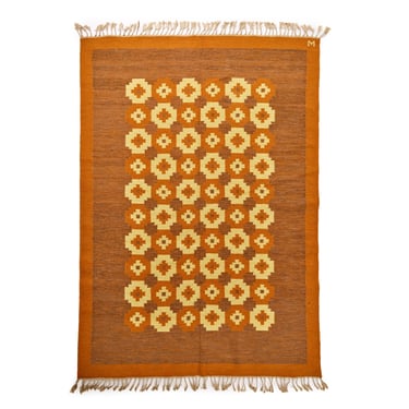 Vintage Scandinavian Flatweave Rug