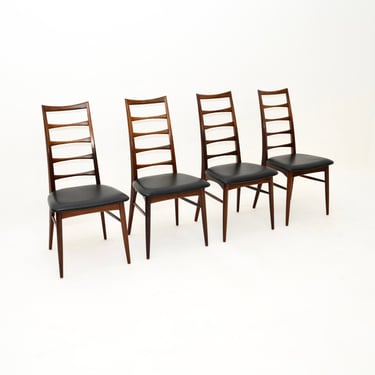 Set of Four Danish Vintage Rosewood Dining Chairs by Niels Koefoed