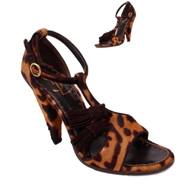 Yves Saint Laurent Ponyhair Tassel Heels*