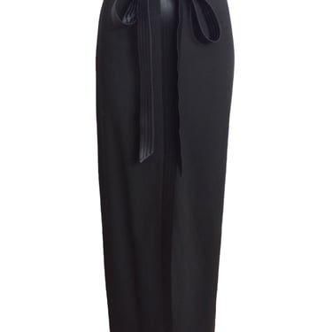 ESCADA- 1990s Black Crepe Evening Skirt, Size 6