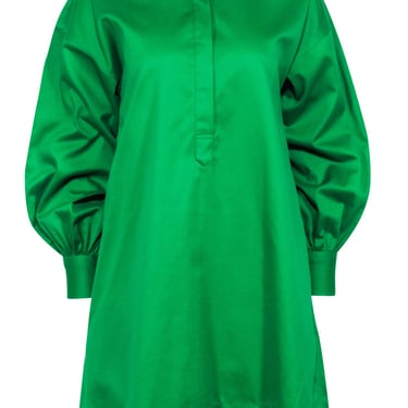 Ann Mashburn - Green Collared Shirt Dress Sz S