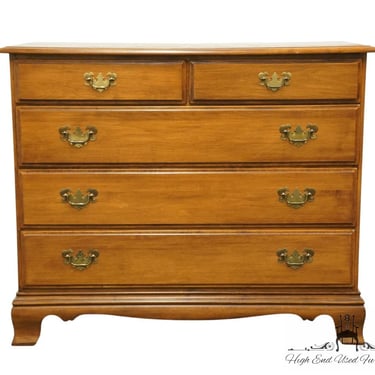 HEYWOOD WAKEFIELD Solid Hard Rock Maple Mid Century Modern 42" Chest of Drawers - Cinnamon Finish 