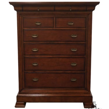 BASSETT FURNITURE Cherry Contemporary Traditional 42" Chest of Drawers 