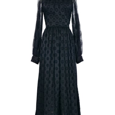 1960s Galanos Jacquard Silk Gown