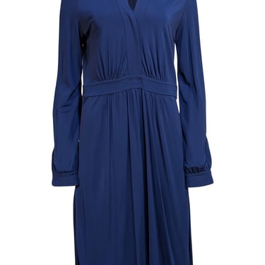 Tory Burch - Navy Long Sleeve Midi Dress Sz L