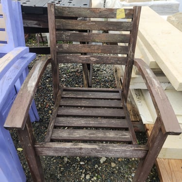 Teak Outdoor Chair 24.5 x 35 x 25