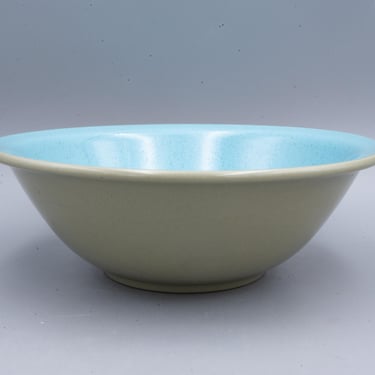 Harker Blue Mist Round Vegetable Bowl | Vintage Ohio Pottery Mid Century Modern Dinnerware Serveware 