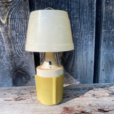 Vintage Portable Camping Light -- Yellow Lantern Camping Light -- Ray - O Vac Camping Light -- Camping Light -- Vintage Camping - 1970s Camp 