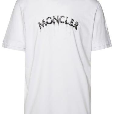 Moncler Man Moncler White Cotton T-Shirt