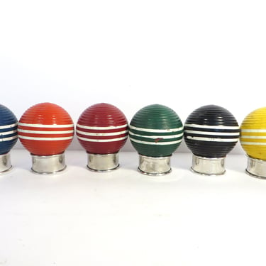 Vintage Croquet Balls - Set of 6 Croquet Balls 