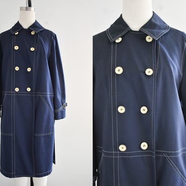 1960s Misty Harbor Navy Trench Coat 