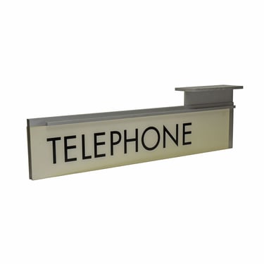 Undermount Midcentury Telephone Sign