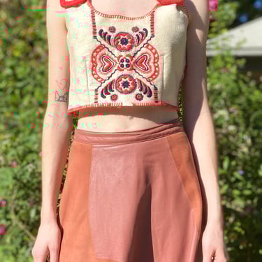 Garden Fairy Folk Art Vest - As Is