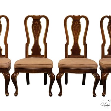 Set of 4 AMERICAN FURNITURE Co. Italian Neoclassical Tuscan Style Dining Side Chairs 
