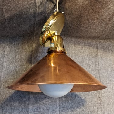 Vintage Copper and Brass Ikea  Pendant Light