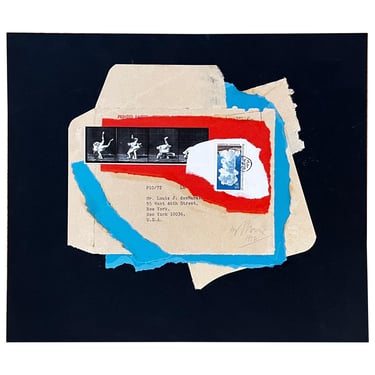 "Untitled" Collage by Artist L.J. desMarais, NYC, 1972