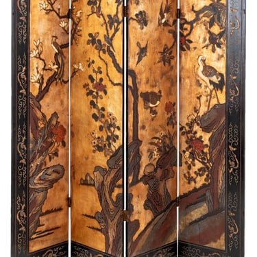 Chinese 4-Panel Coromandel Screen