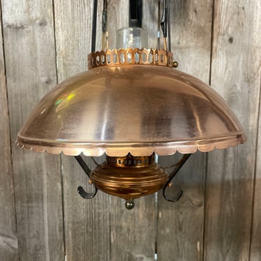 Vintage Oil Lamp Style Pendant Light