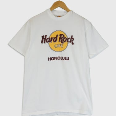 Vintage Hard Rock Cafe Honolulu Vinyl T Shirt Sz L