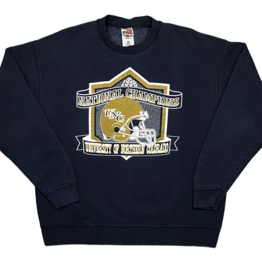 Vintage 1996 University of Northern Colorado Football National Champions Crewneck Sweatshirt Pullover Size Large/XL 