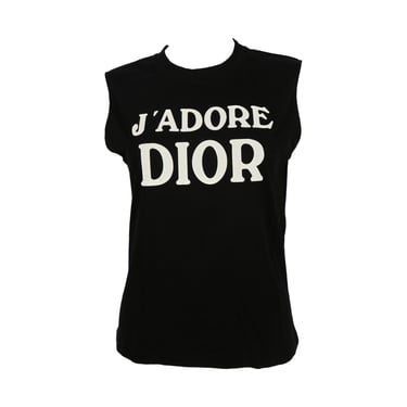 Dior J'Adore Black Logo Tank