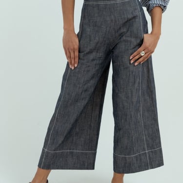 Odeeh Wide Leg Pant - Indigo