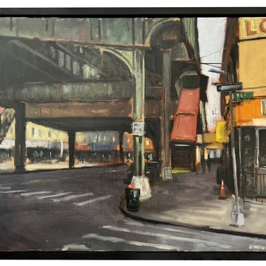 Pete Sinjin | "Chinatown & Manhattan Bridge" Framed