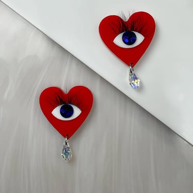 Eye Heart Earrings