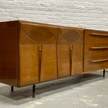 LONG + OUTSTANDING Mid Century Modern "ORIGAMI" Dresser, c. 1960's 