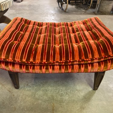 Brown and Red Ottoman 29 x 16 x 20