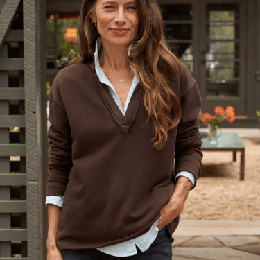 Frank & Eileen | Patrick Popover Henley Sweatshirt | Triple Fleece