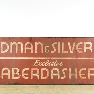 Reclaimed 129.375 in. Waldman & Silverman Aluminum Movie Prop Sign